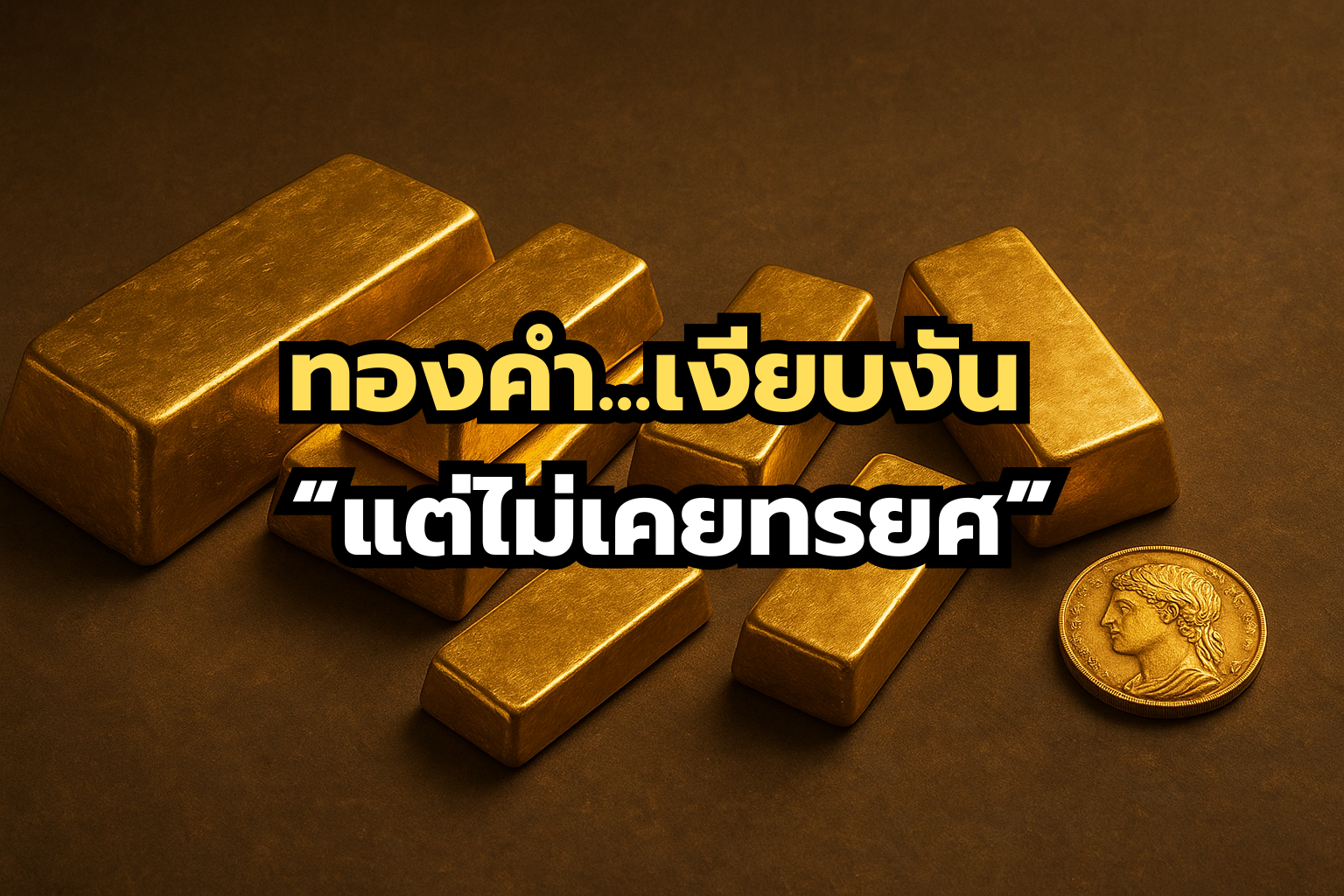 ทองคำ สิ่งที่ไม่เคยพูด...แต่ไม่เคยทรยศเราเลย