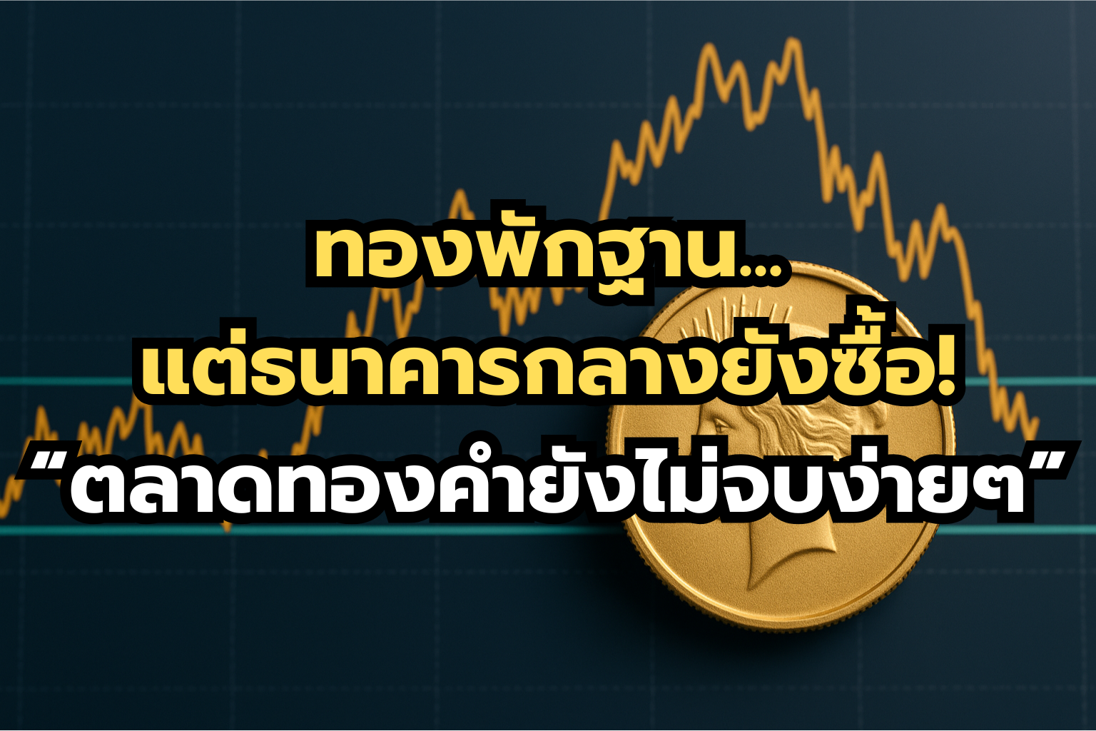 ราคาทองคำพักฐานเล็กน้อย นักลงทุนเริ่มหันกลับสู่สินทรัพย์เสี่ยง